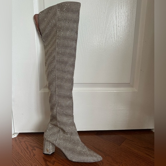 Kurt Geiger over the knee rhinestone boots - Picture 6 of 7